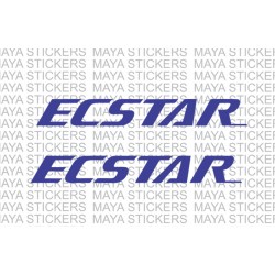 Ecstar logo stickers / decals for Suzuki Bikes